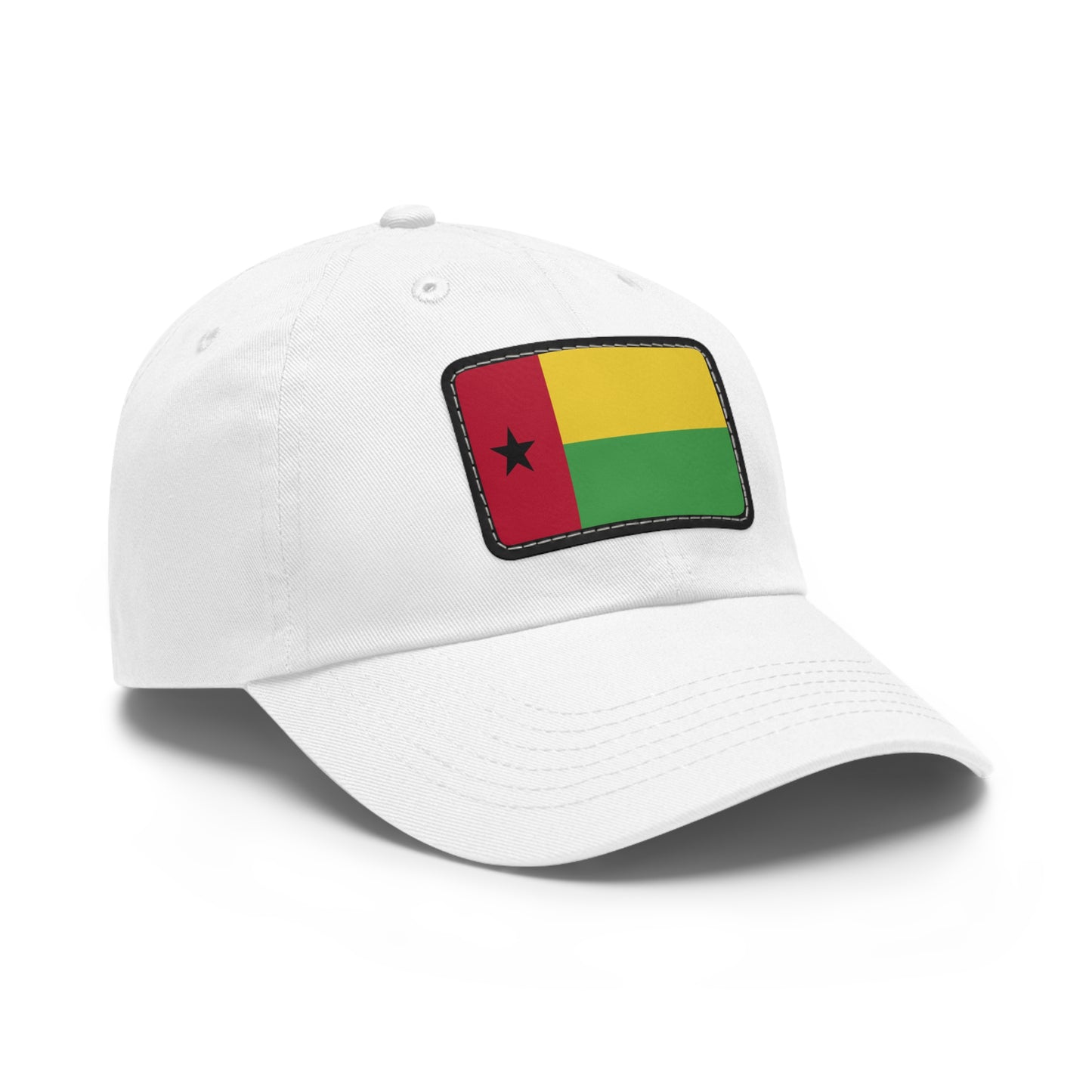 Flag Village Guinea-Bissau Flag Hat Cap with Leather Patch