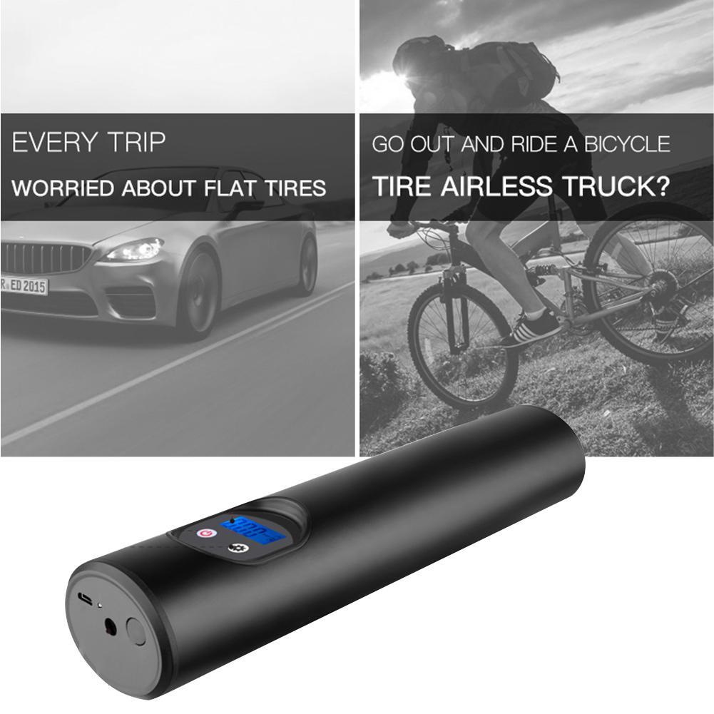 Flag Village Auto Tools Portable Car Air Pumps Electric Tire Inflator Car Bike Bicycle Pump Auto Car Wireless Inflatable Pump