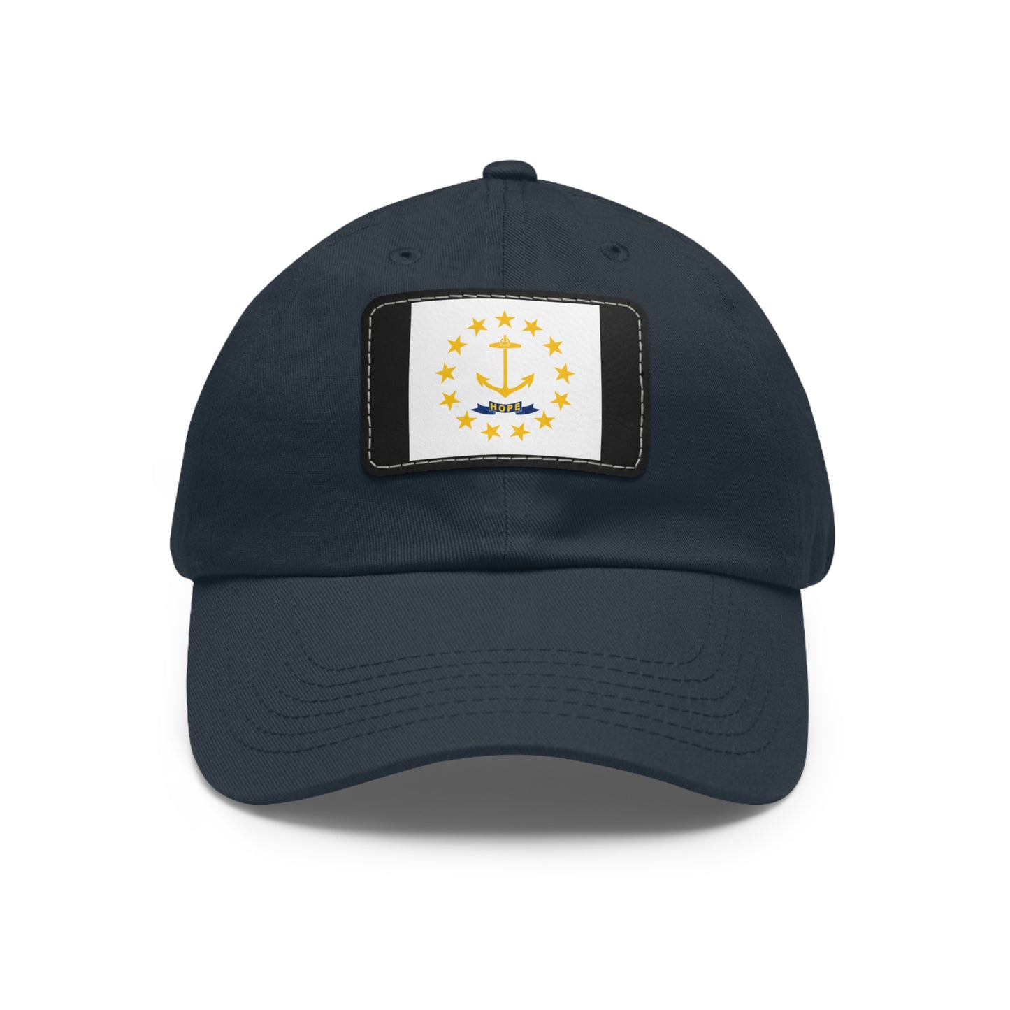 Flag Village USA Rhode Island State Flag Hat Cap with Leather Patch