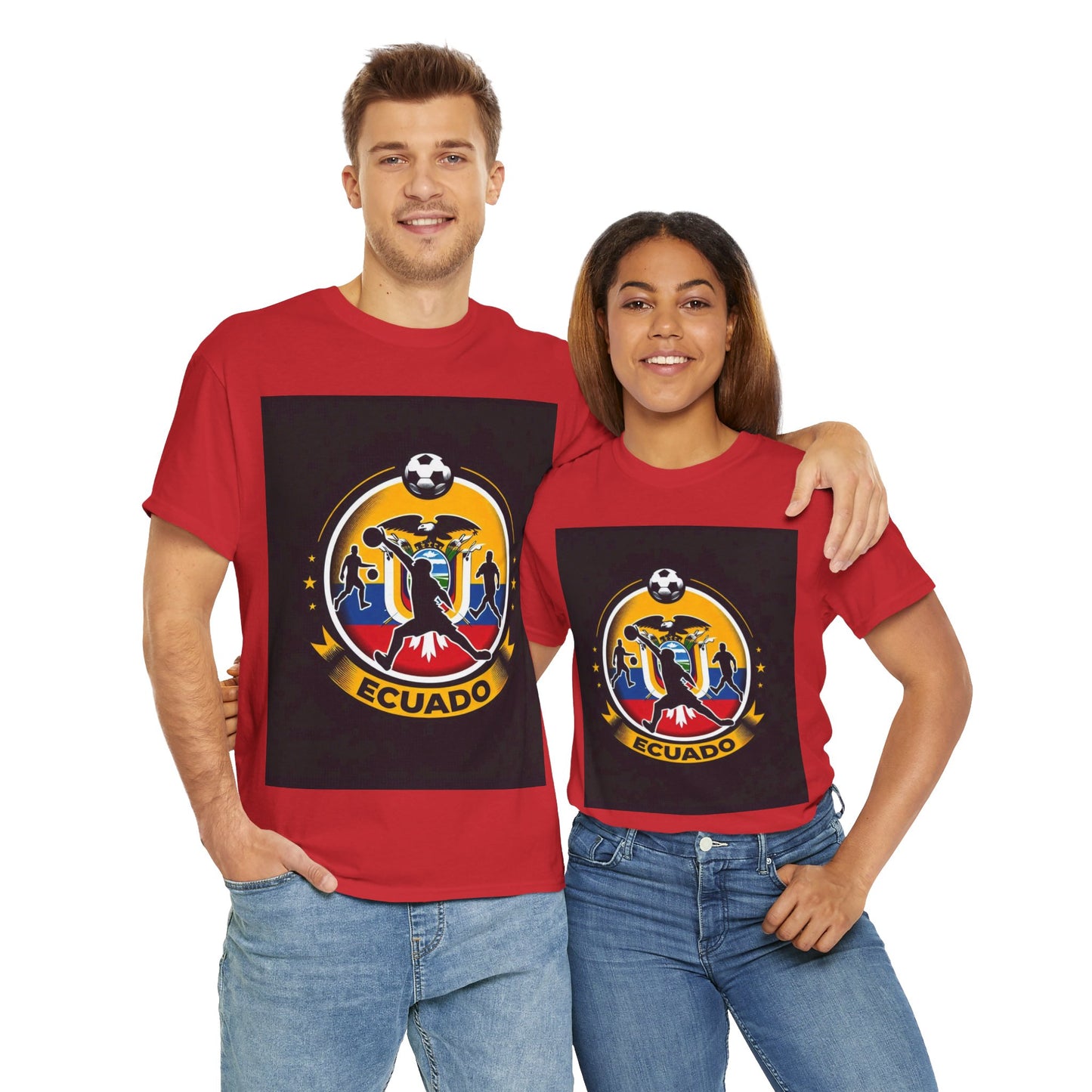 Flag Village Ecuador Sporting Flag T-SHIRT Heavy Cotton Tee ECU0002