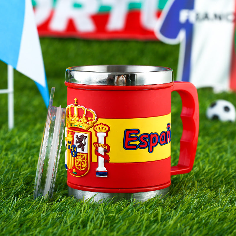 Flag Village World Cup Soccer Mug Souvenirs Fans Small Gifts Event Prizes