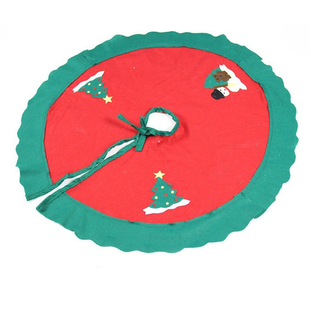 Flag Village Christmas tree skirt Christmas tree decorations Christmas gifts Christmas scene matching