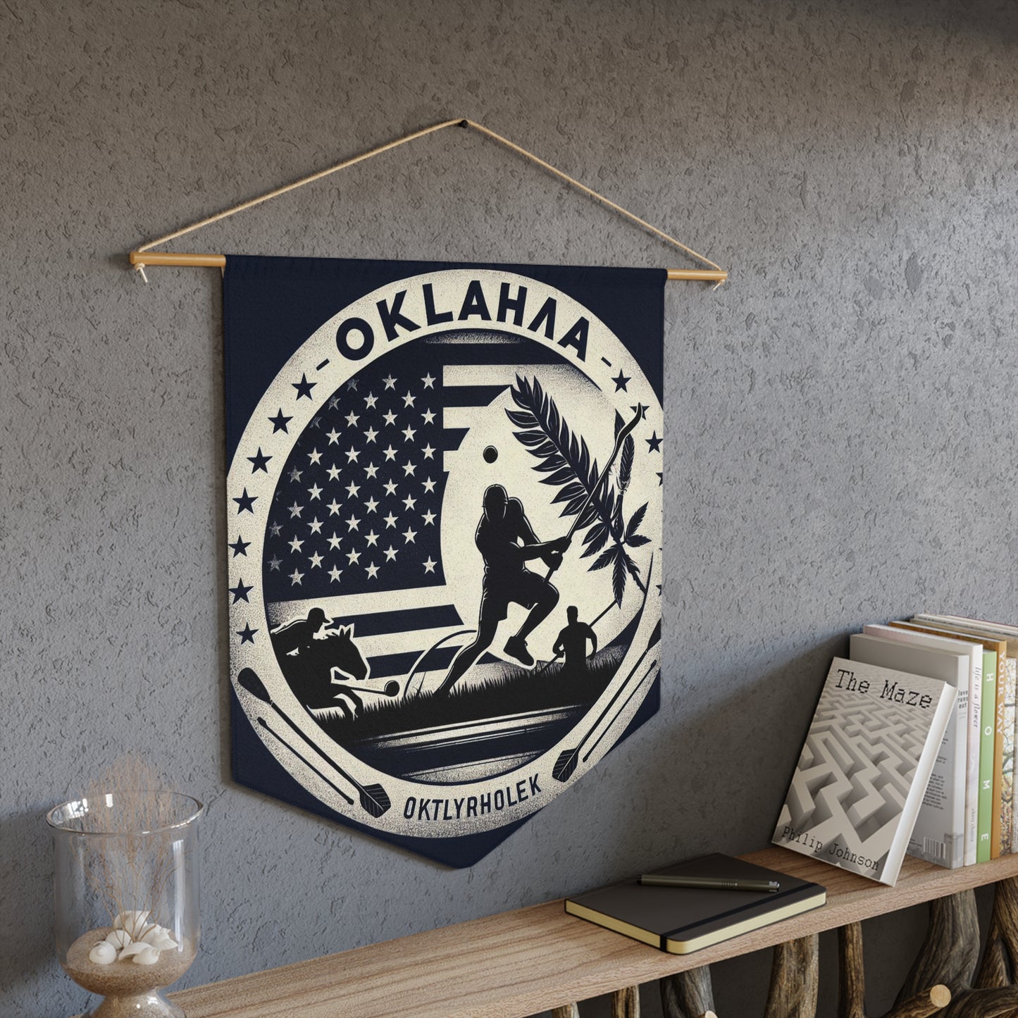Flag Village Oklahoma State Flag Pennant Sporting Home Wall decoration OK0002
