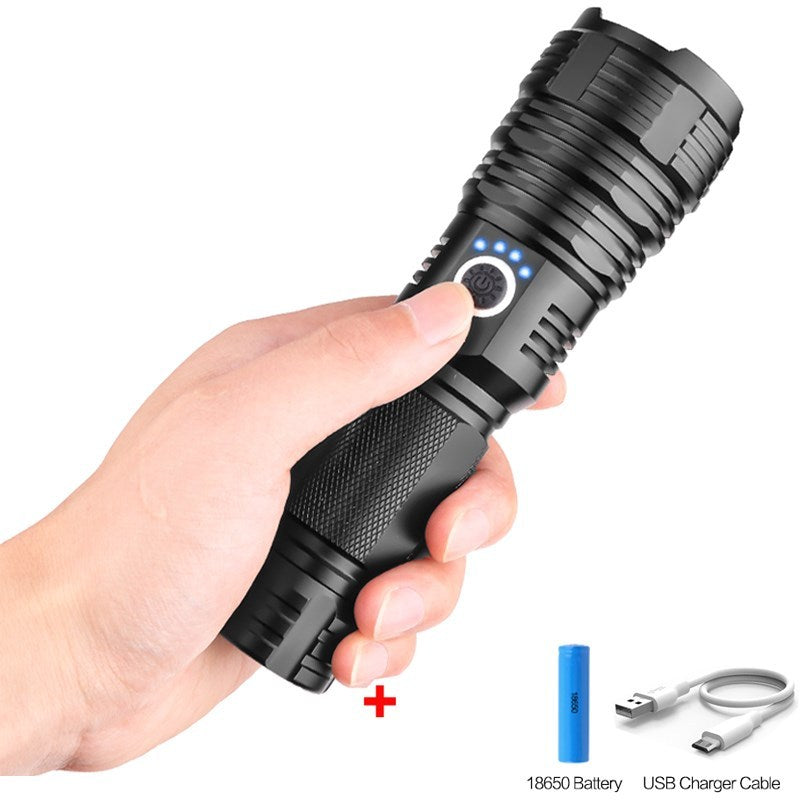 Flag Village USB charging P70 outdoor flashlight