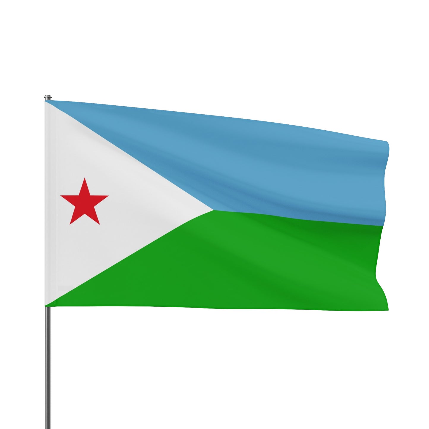 Flag Village Djibouti Flag 18" x 12" / 36" x 24" / 60" x 36"