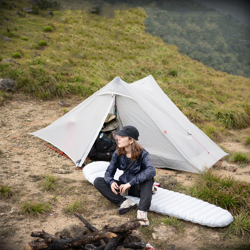 Flag Village Outdoor Hiking Professional Poleless Tent Ultra-light 20D Double-sided Silicon Coated