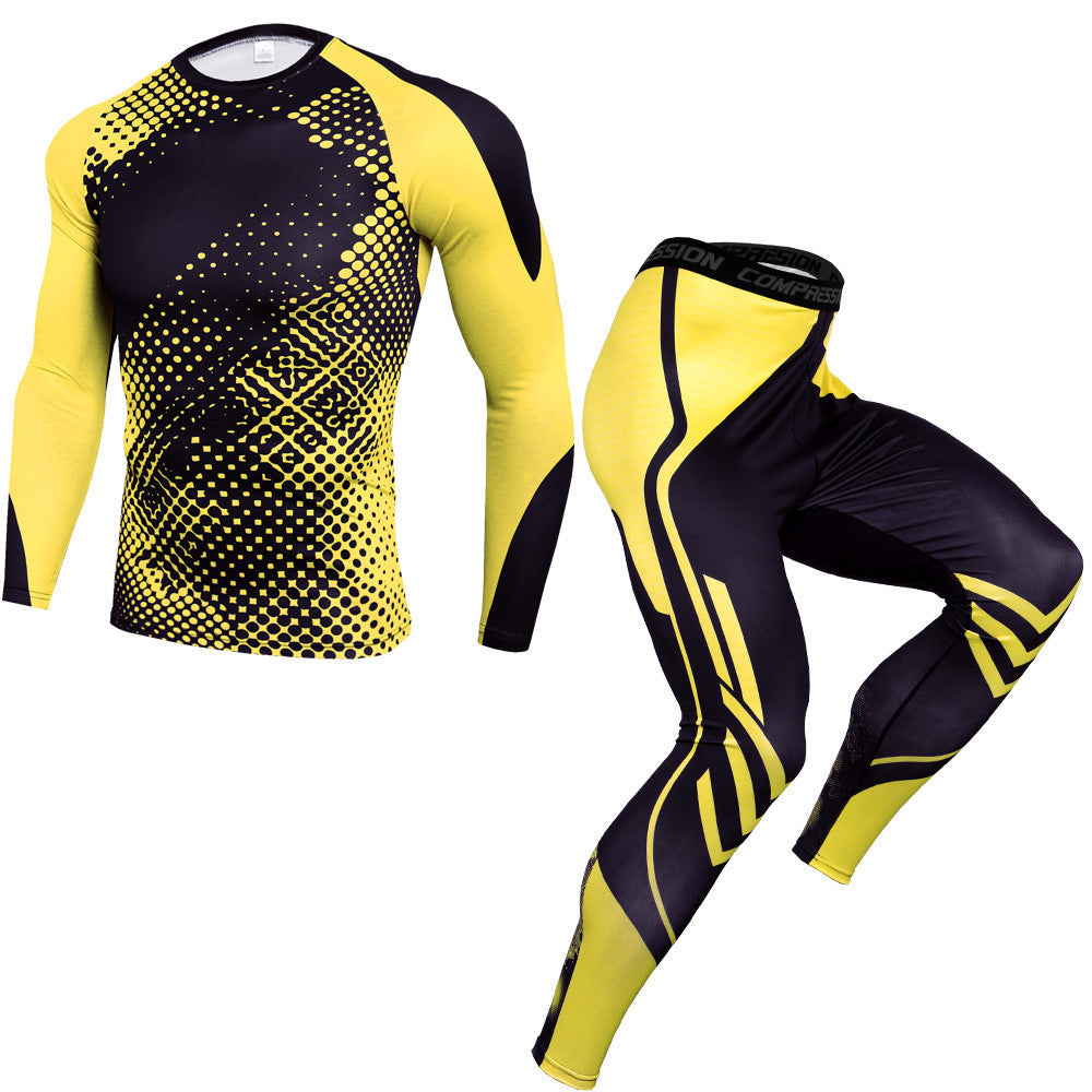 Flag Village Outdoor fitness sports suit men's quick-drying pants