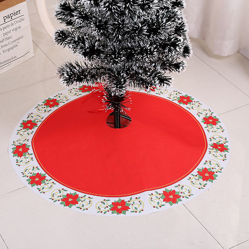 Flag Village Christmas tree skirt Christmas tree decorations Christmas gifts Christmas scene matching