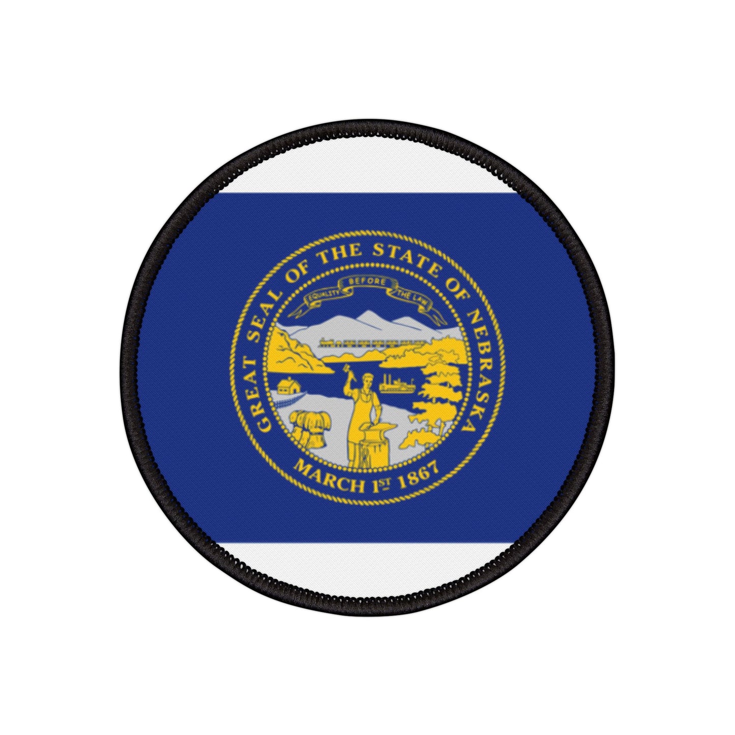 Flag Village Nebraska State Flag Embroidery Iron-On Patches
