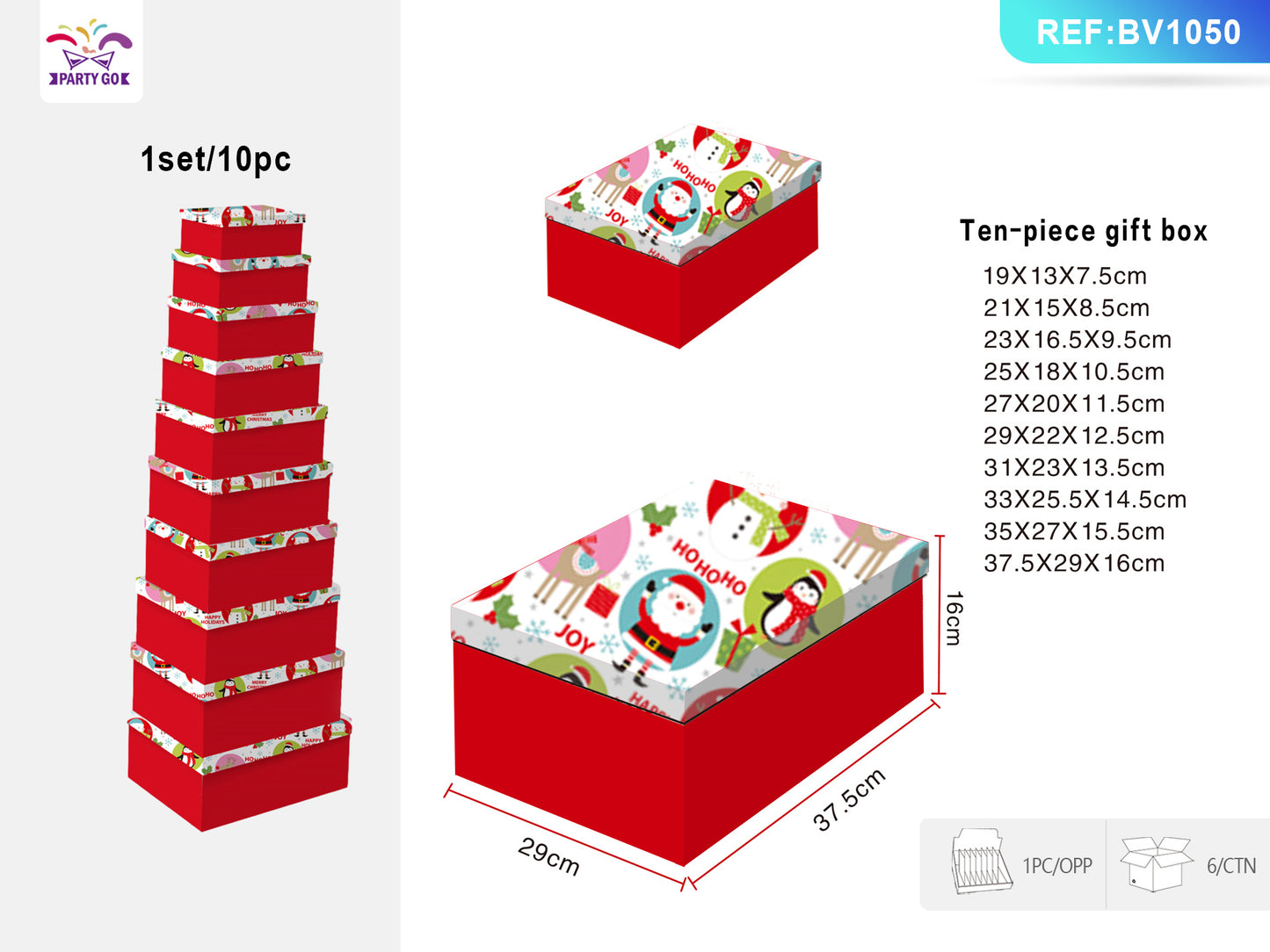 Flag Village Christmas Ten Piece Gift Box Set