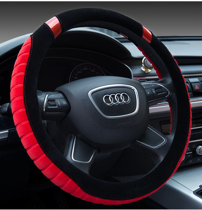 Flag Village Auto Tools Steering wheel short plush car handle