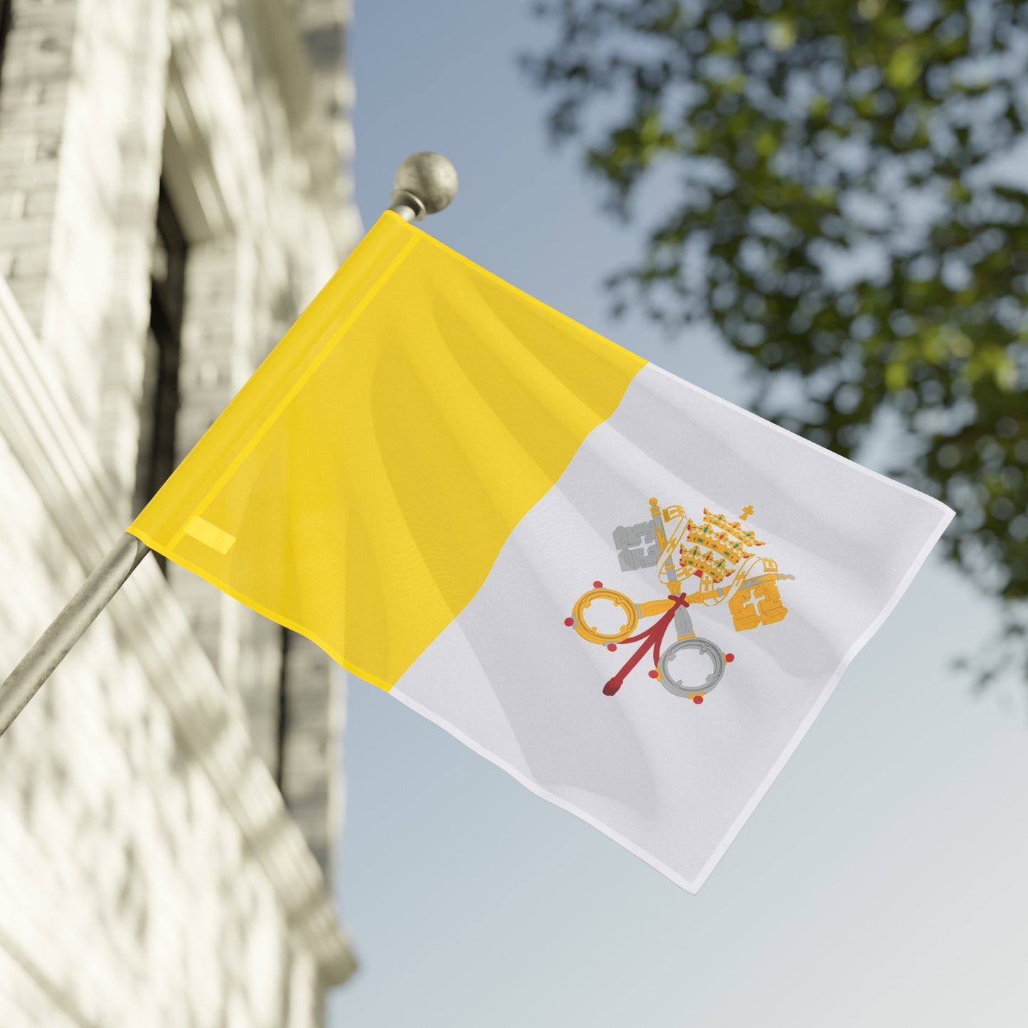 Flag Village Vatican Flag 18" x 12" / 36" x 24" / 60" x 36"