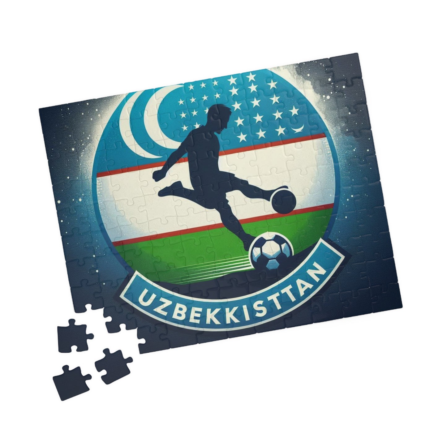 Flag Village Uzbekistan Sporting Flag Puzzle (110, 252, 520, 1014-piece) UZB0001