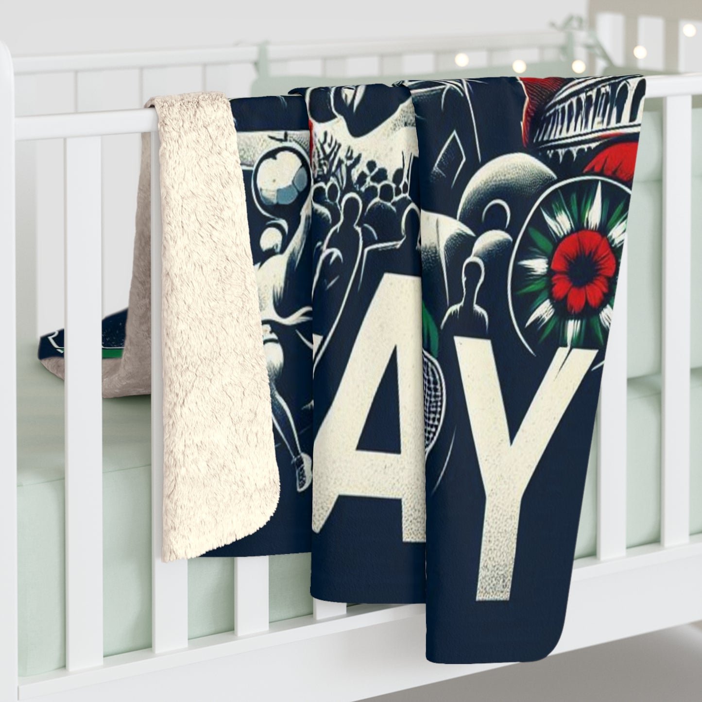 Flag Village Italy Sporting Flag Sherpa Fleece Blanket ITA0009