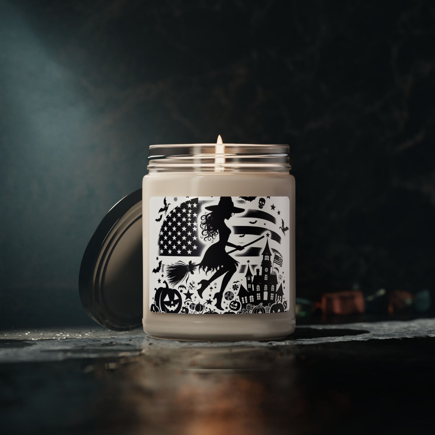 Flag Village Halloween Pretty Witch Scented Soy Candle, 9oz HW0031