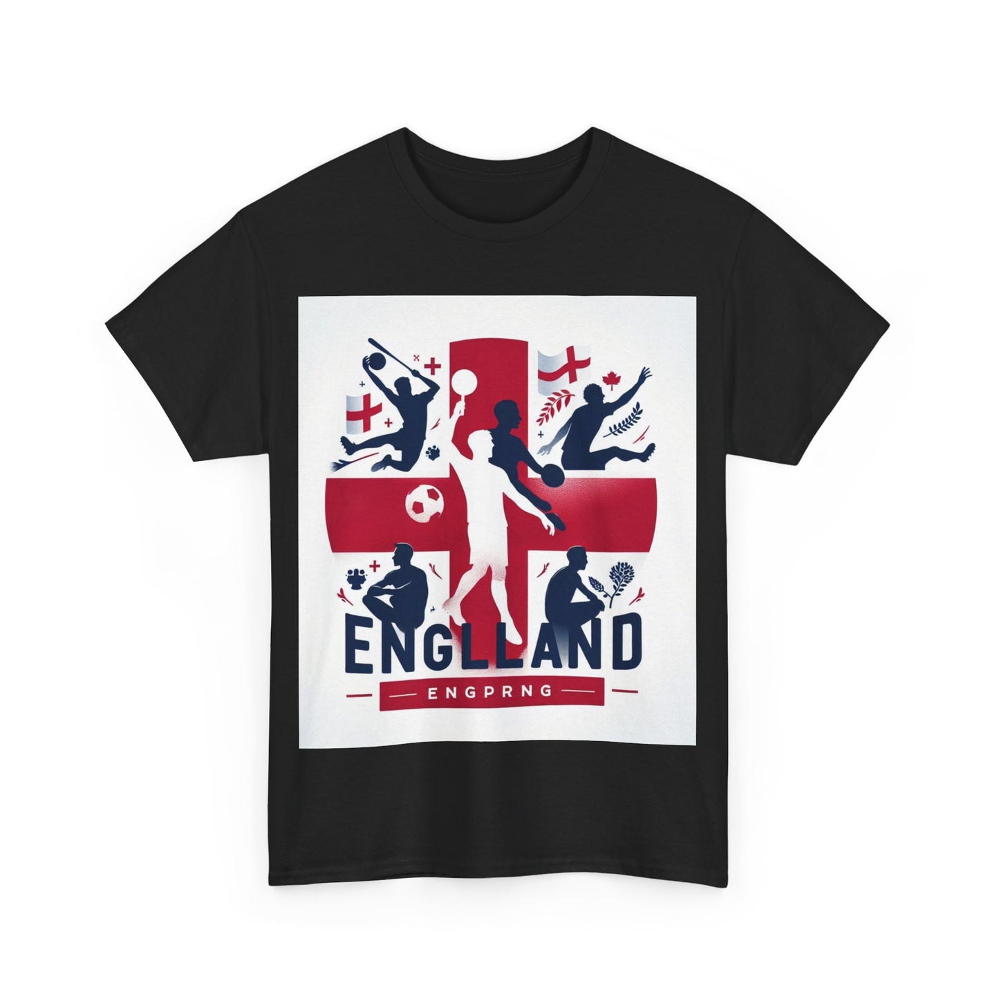 Flag Village England Sporting Flag T-SHIRT Heavy Cotton Tee GBR0009