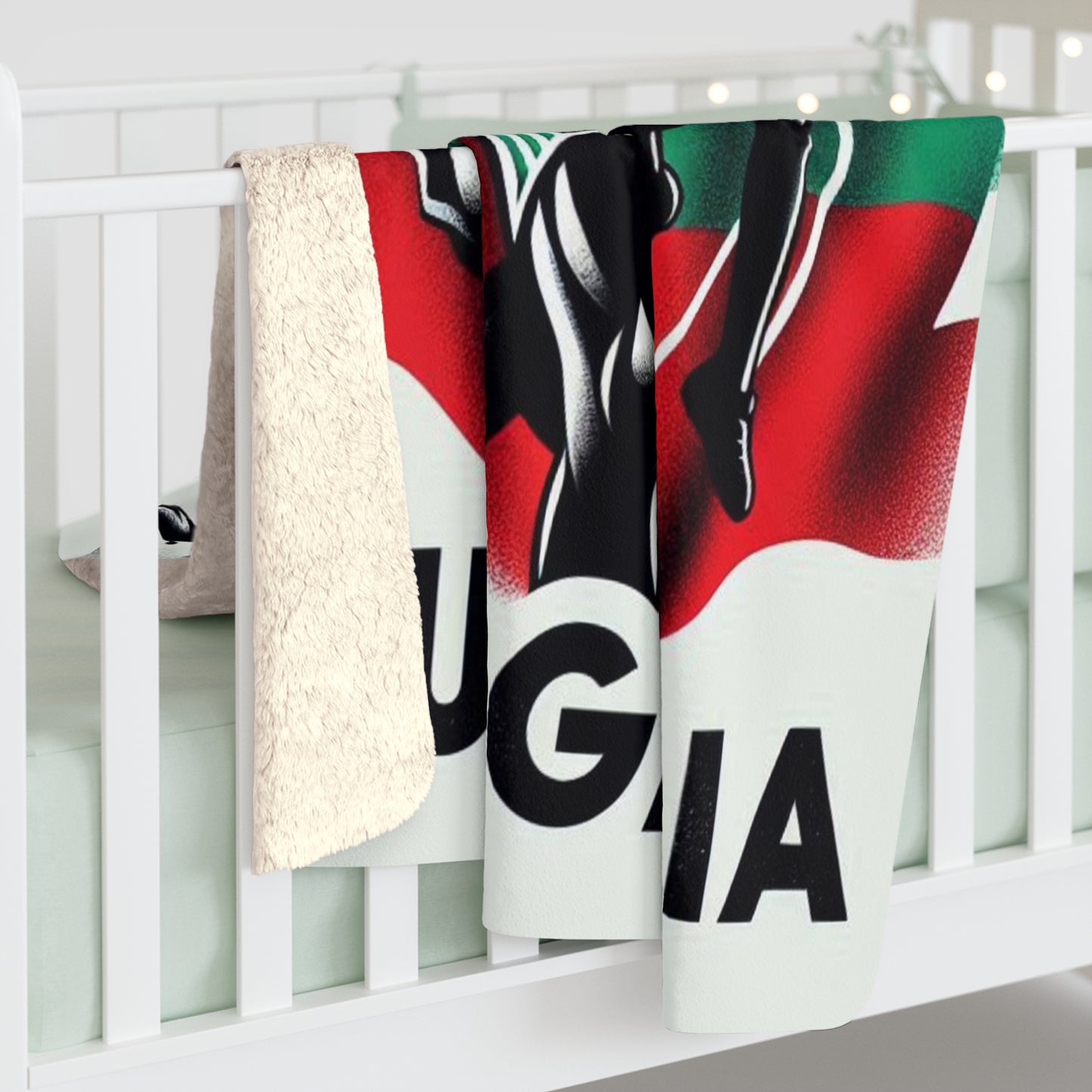 Flag Village Bulgaria Sporting Flag Sherpa Fleece Blanket BGR0007