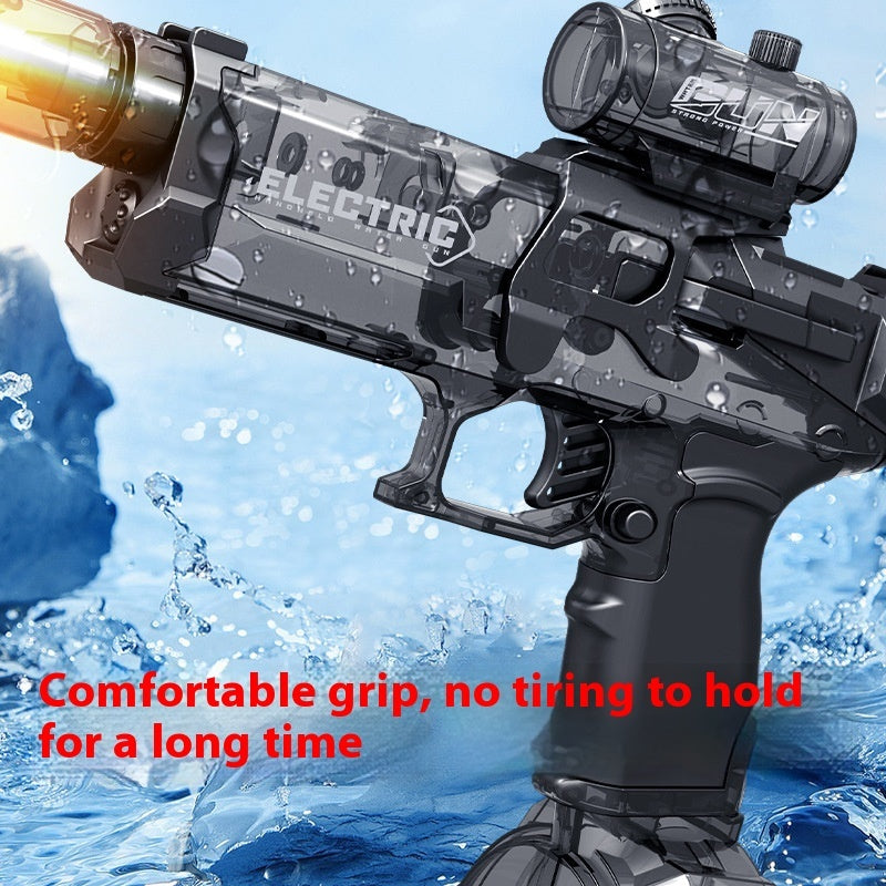 Flag Village Fire Rat Electric Water Pistol Cool Light Full Automatic Water Spray Gun Summer Toy Sports Entertainment Children Gifts AC223