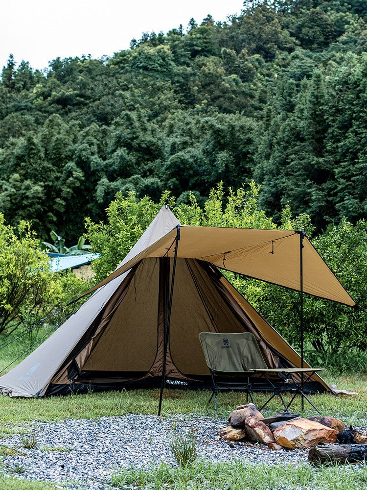 Flag Village Waterproof Outdoor Camping Chimney Tent