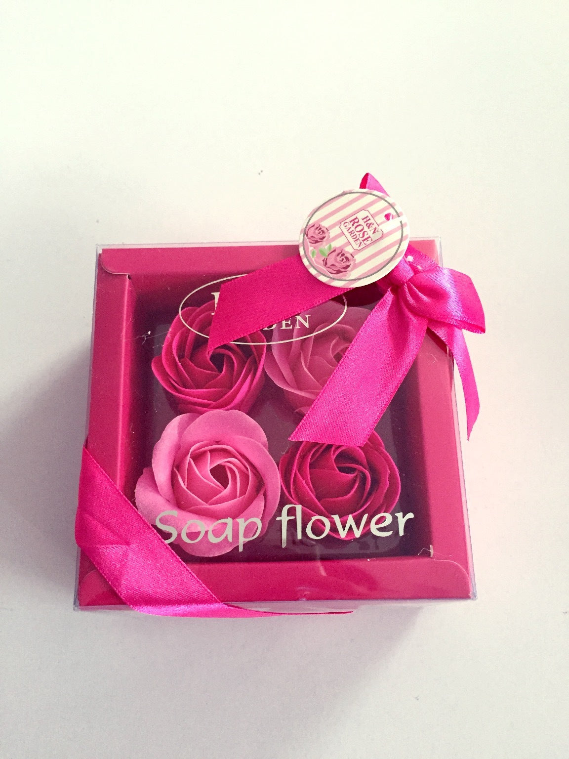 Flag Village 4 Rose Soap Flowers Gift Box For Valentine's Day