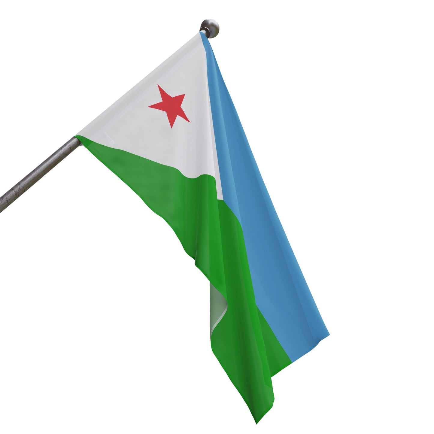 Flag Village Djibouti Flag 18" x 12" / 36" x 24" / 60" x 36"
