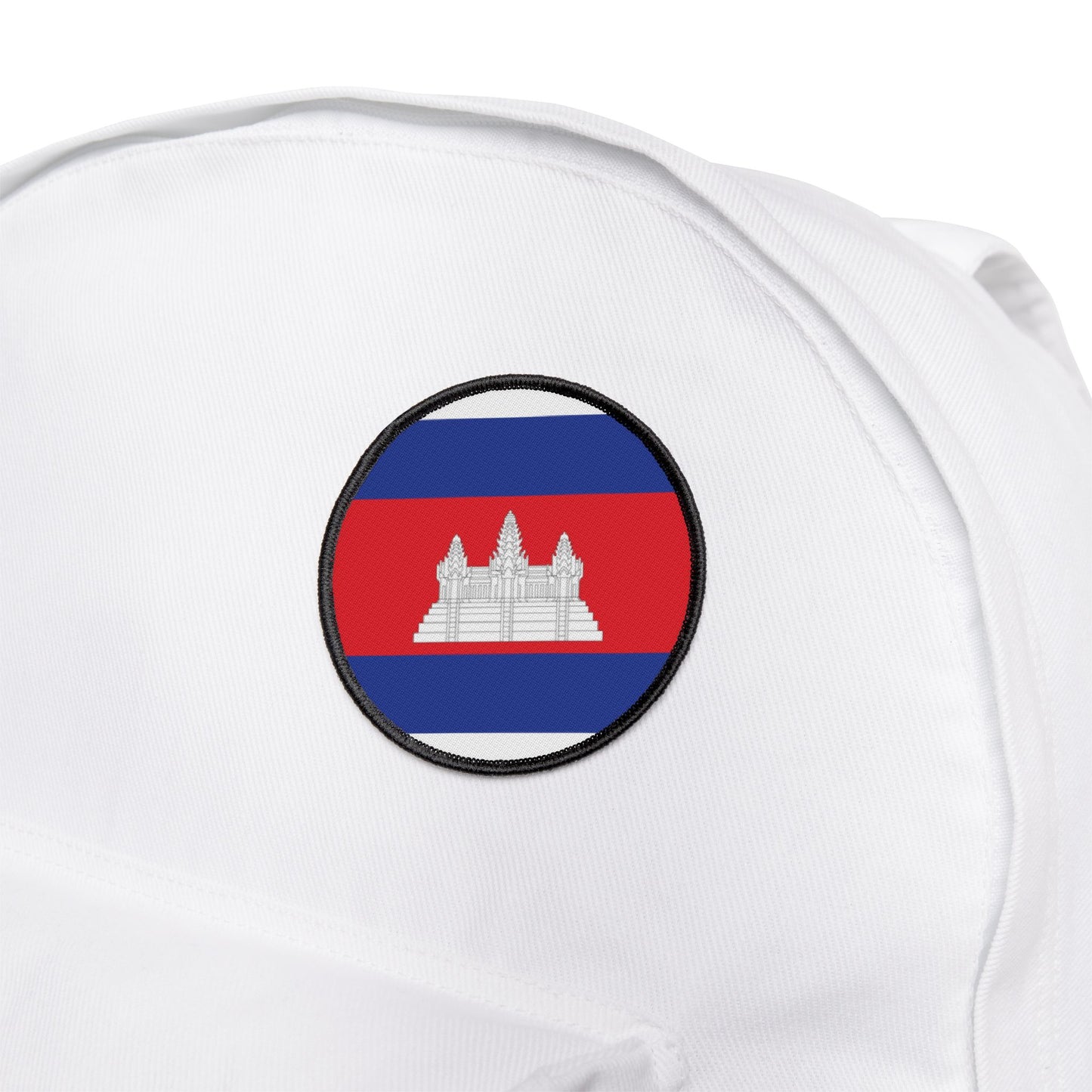 Flag Village Cambodia Flag Embroidery Iron-On Patches