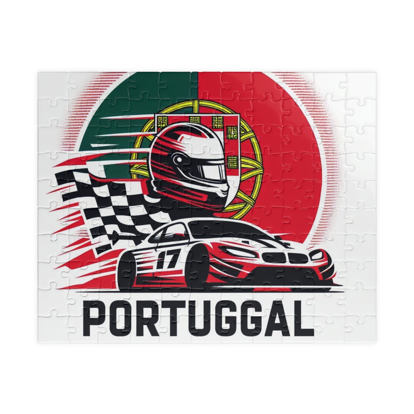 Flag Village Portugal Racing Car Sporting Flag Puzzle (110, 252, 520, 1014-piece) PRT0013