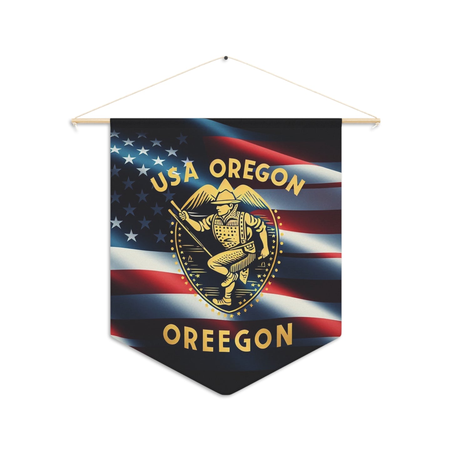 Flag Village Oregon State Flag Pennant Sporting Home Wall decoration OR0001