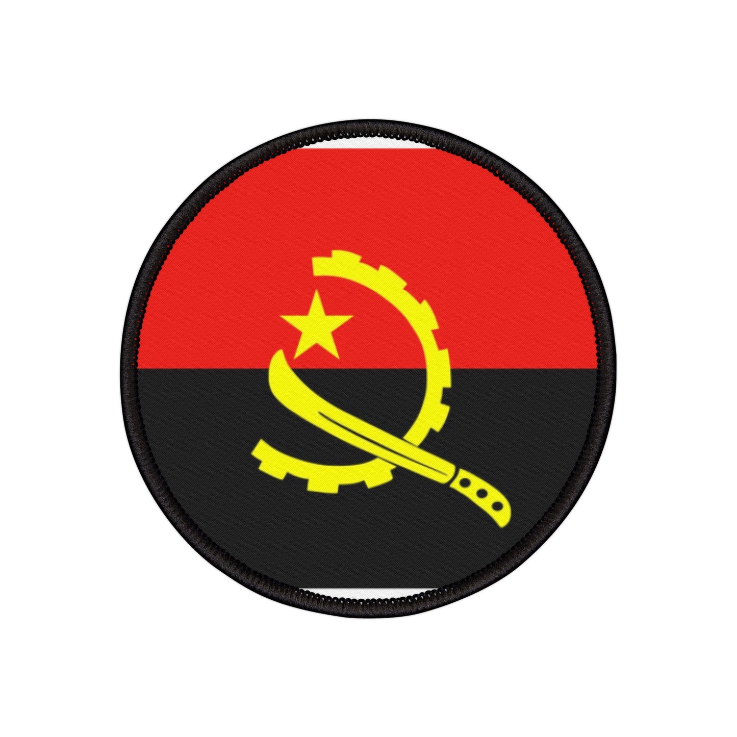 Flag Village Angola Flag Embroidery Iron-On Patches