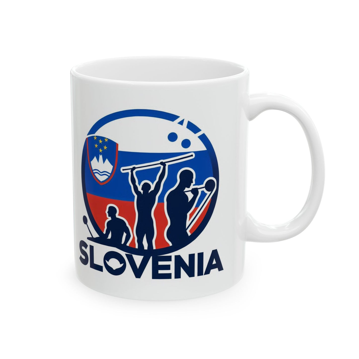 Flag Village Slovenia Sporting Flag Ceramic Coffee Mug 11oz SVN0006