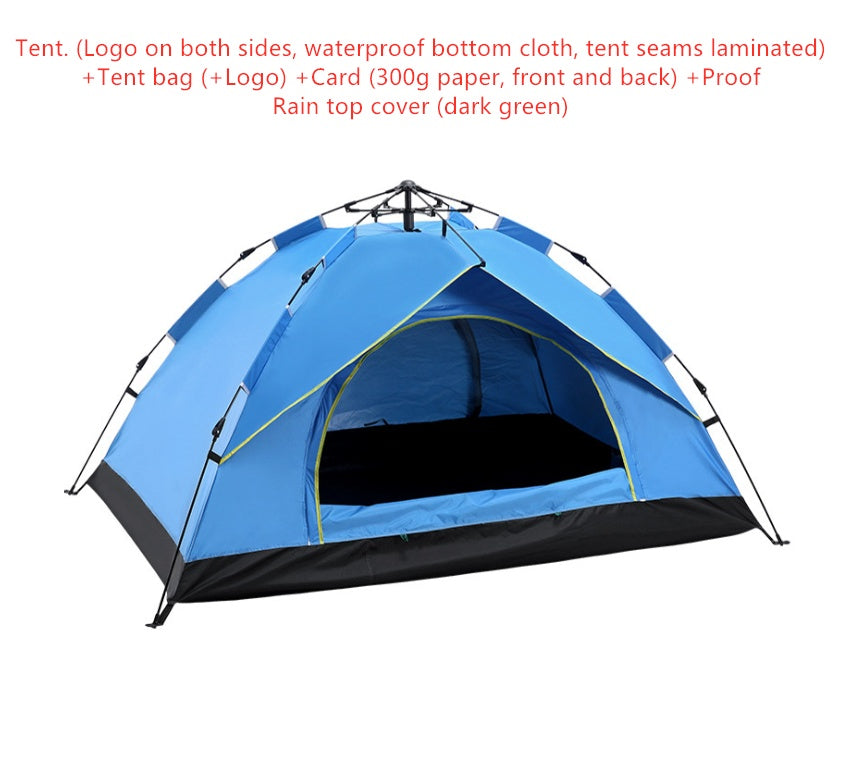Flag Village Automatic Tent Spring Type Quick Opening Rainproof Sunscreen Camping Tent