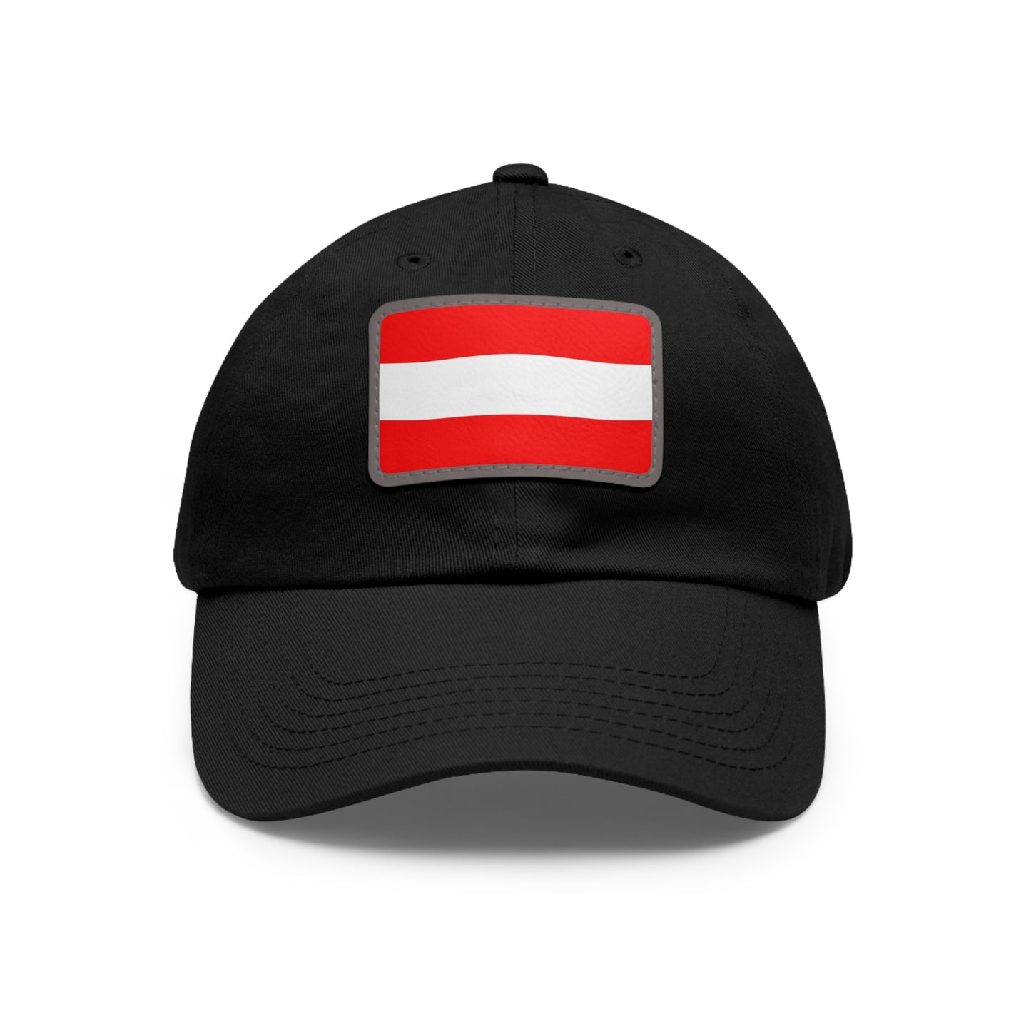 Flag Village Austria Flag Hat Cap with Leather Patch