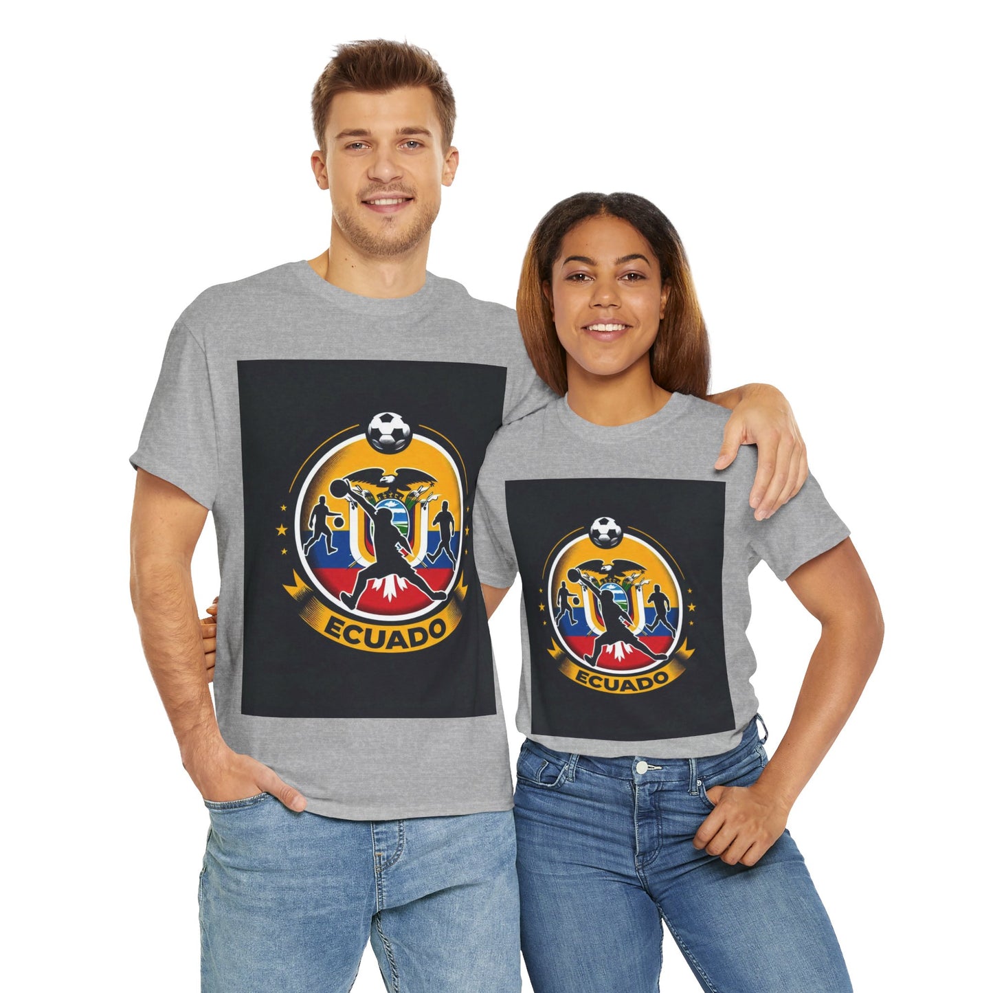 Flag Village Ecuador Sporting Flag T-SHIRT Heavy Cotton Tee ECU0002