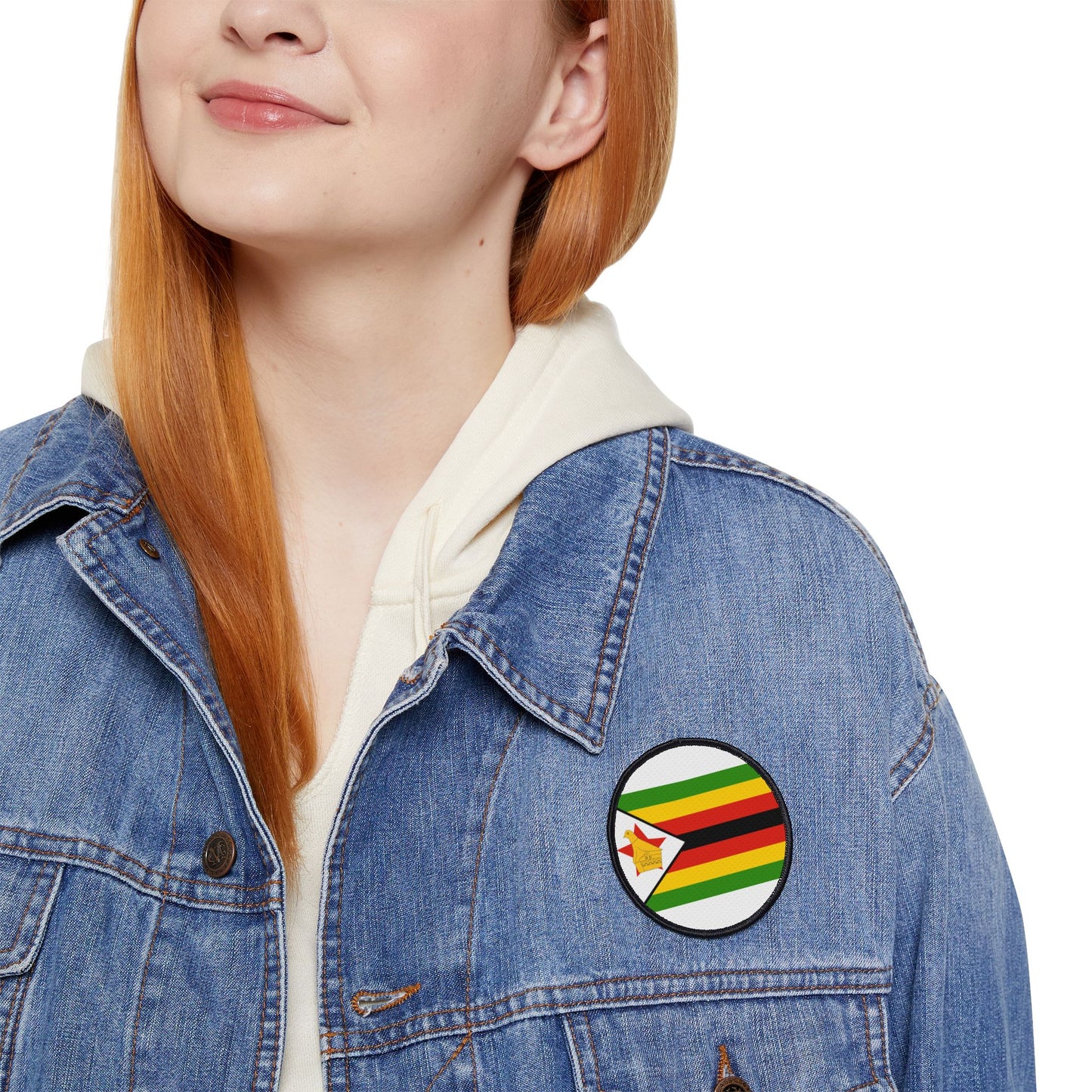 Flag Village Zimbabwe Flag Embroidery Iron-On Patches