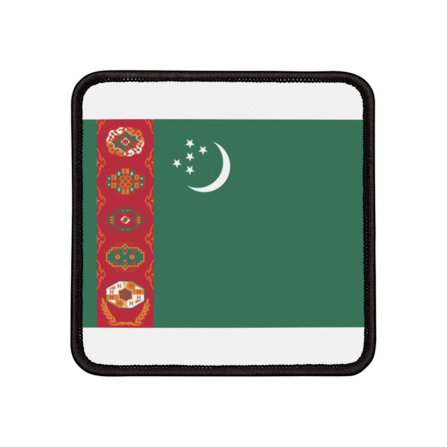 Flag Village Turkmenistan Flag Embroidery Iron-On Patches