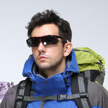 Flag Village 0089 Outdoor Sports With A Bike Bicycle Gear Box Myopia Goggles Sunglasses Polarized Riding Glasses