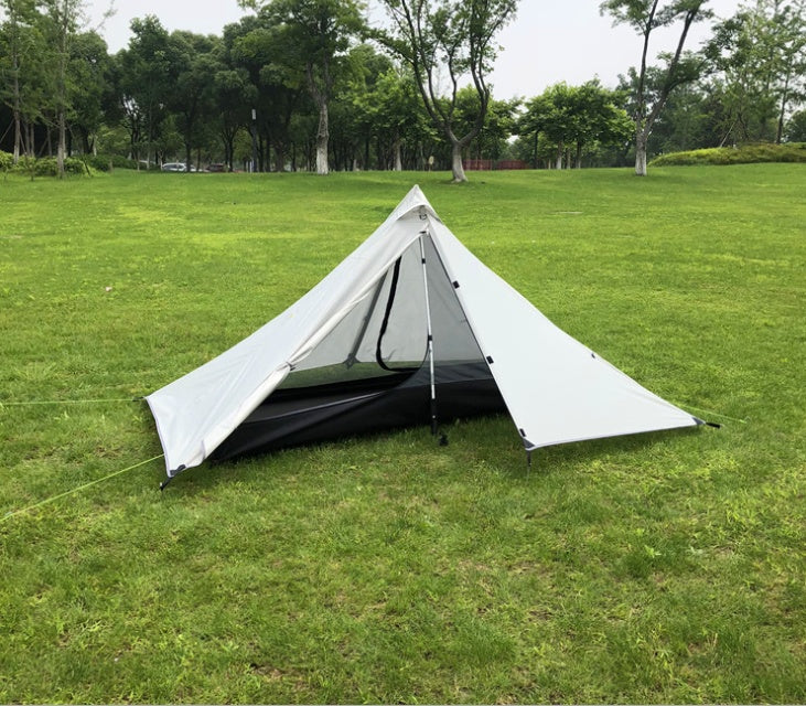 Flag Village Portable camping pyramid tent single outdoor equipment camping supplies