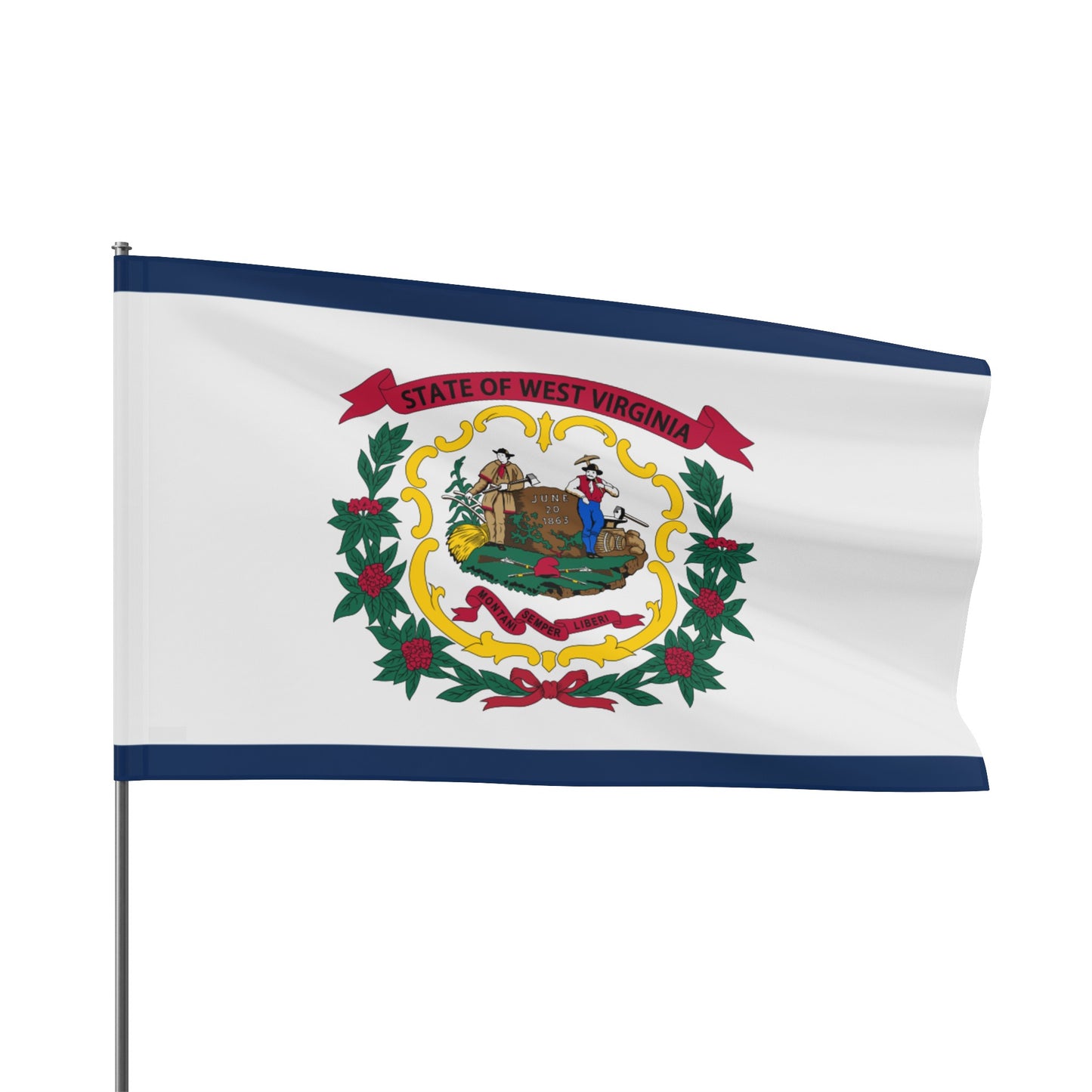 Flag Village USA West Virginia State Flag 18" x 12" / 36" x 24" / 60" x 36"