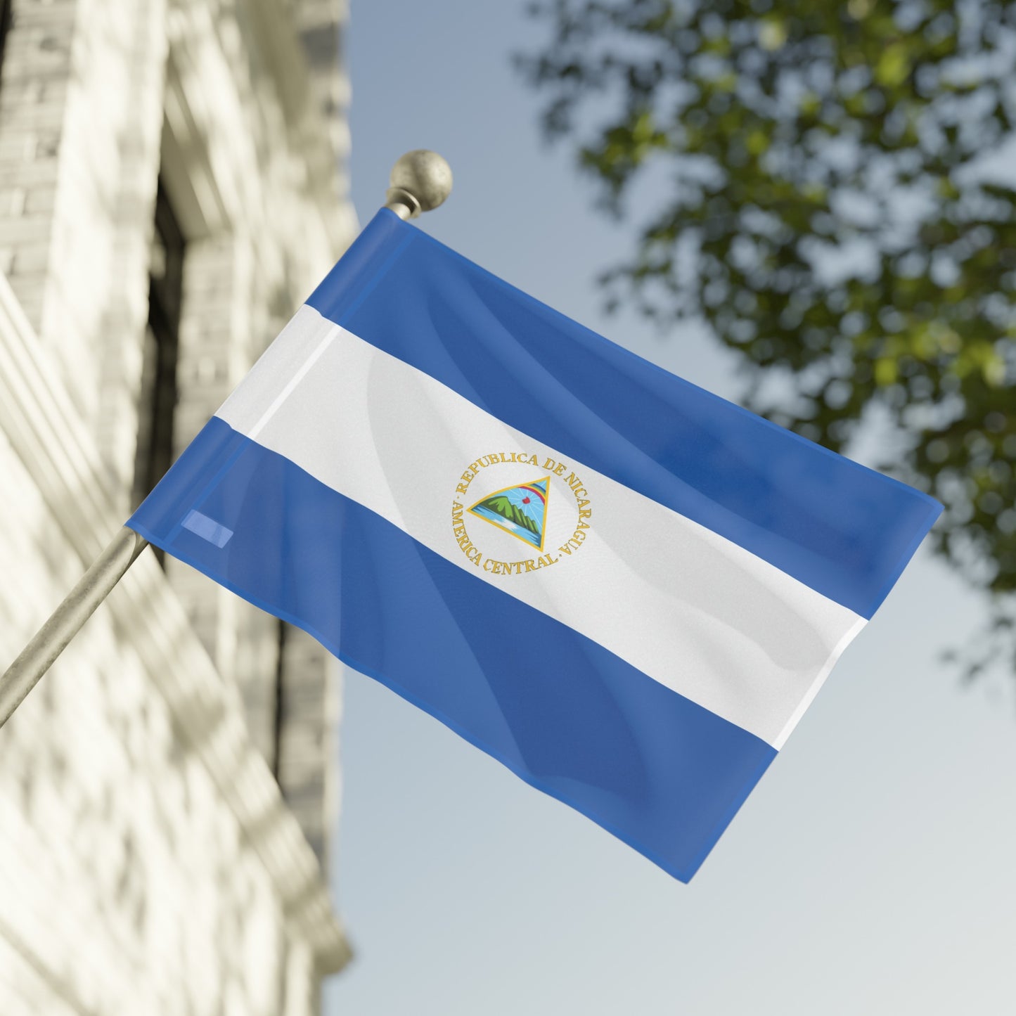 Flag Village Nicaragua Flag 18" x 12" / 36" x 24" / 60" x 36"
