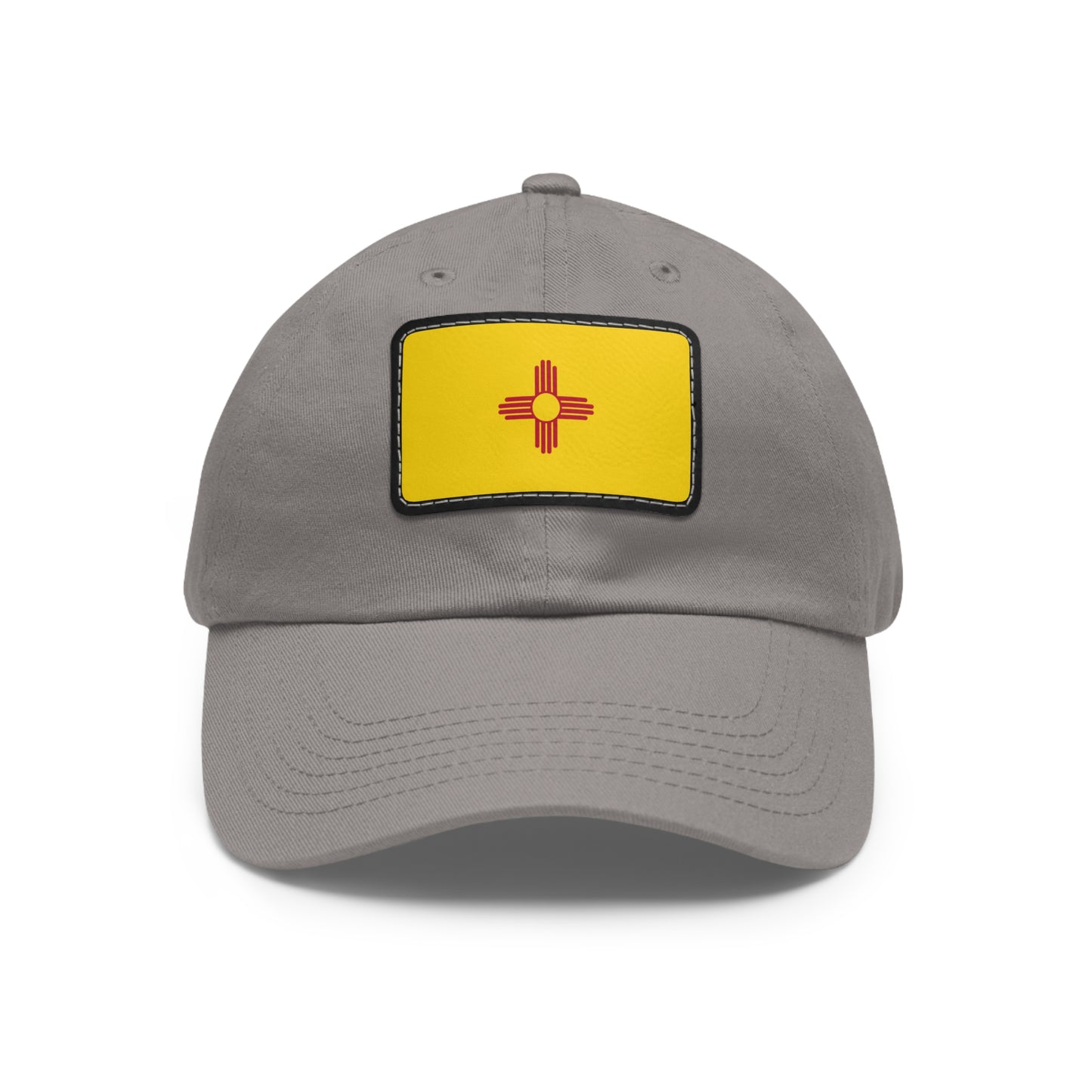 Flag Village USA New Mexico State Flag Hat Cap with Leather Patch