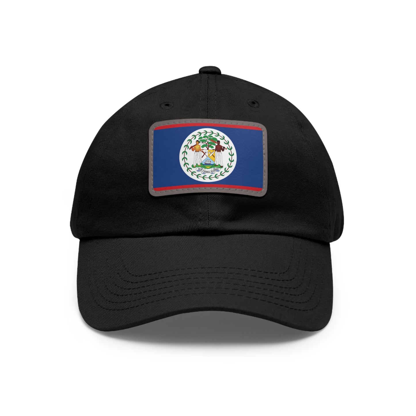 Flag Village Belize Flag Hat Cap with Leather Patch