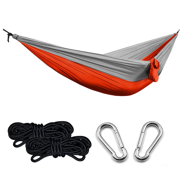 Flag Village Ultralight Outdoor Camping Nylon Hammock Sleep Swing Tree Bed Garden Furniture Hanging Double Hammock Chair Hangmat