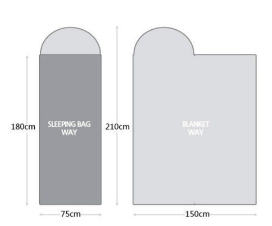 Flag Village Outdoor Camping Sleeping Bag Portable Light Waterproof Travel Hiking Sleeping Bag With Cap