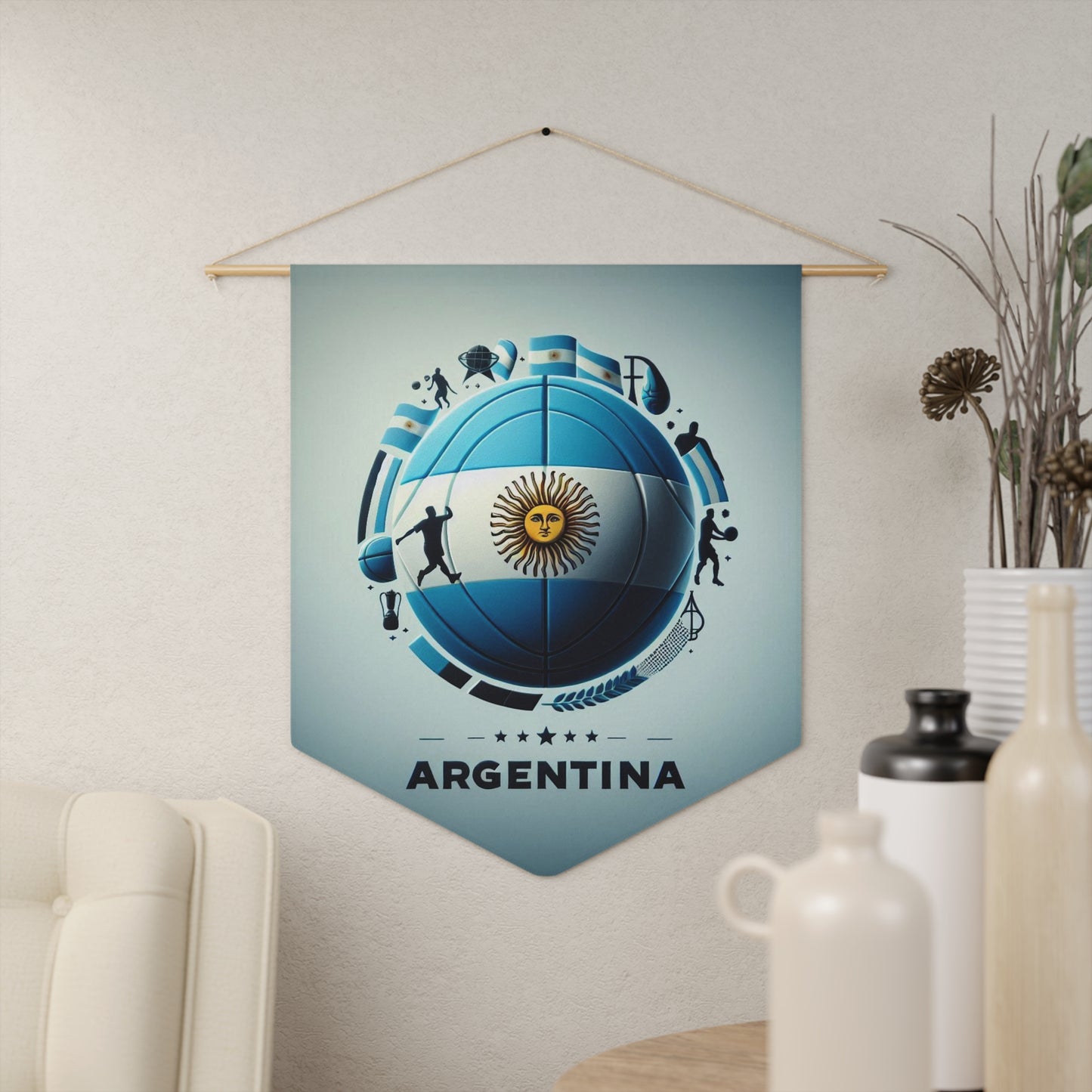 Flag Village Argentina Flag Pennant Sporting Home Wall decoration ARG0003