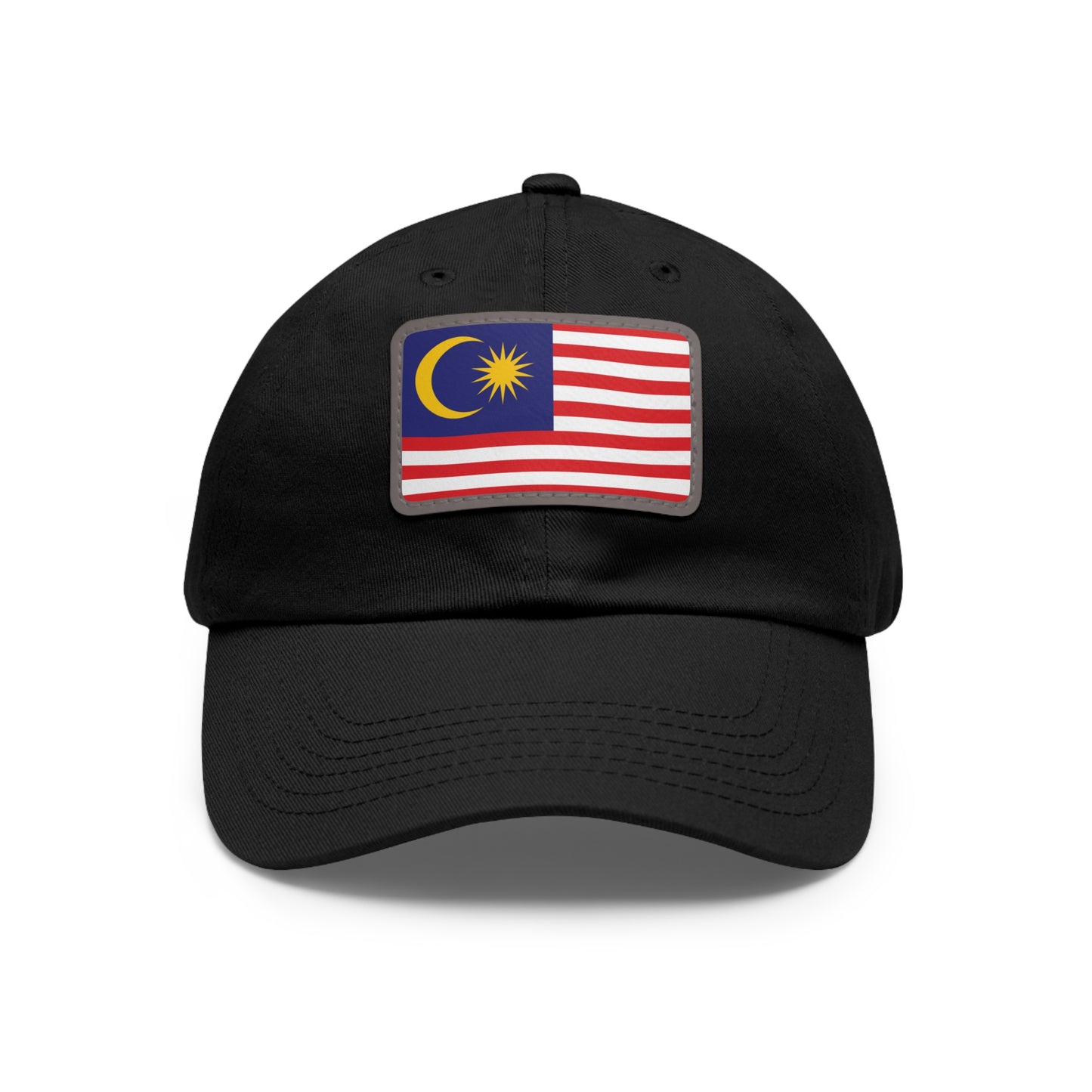 Flag Village Malaysia Flag Hat Cap with Leather Patch