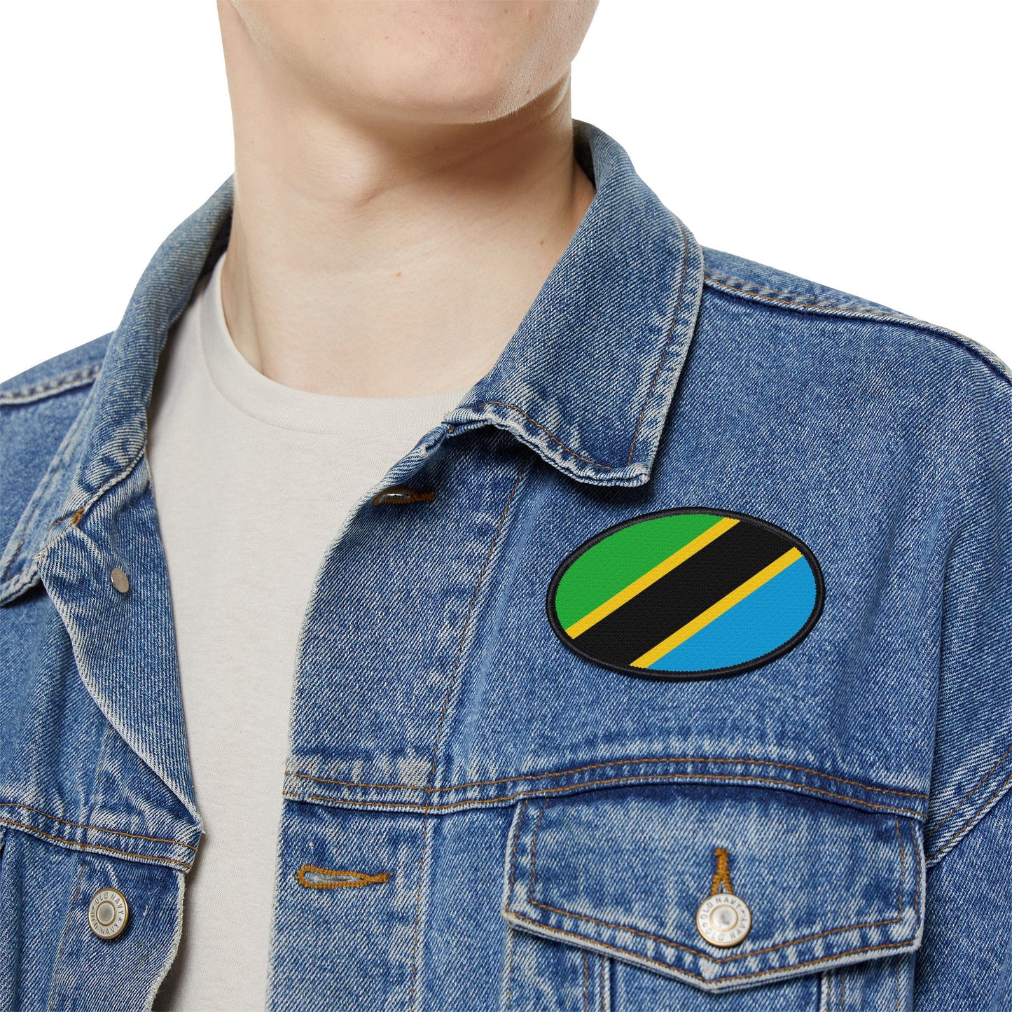 Flag Village Tanzania Flag Embroidery Iron-On Patches