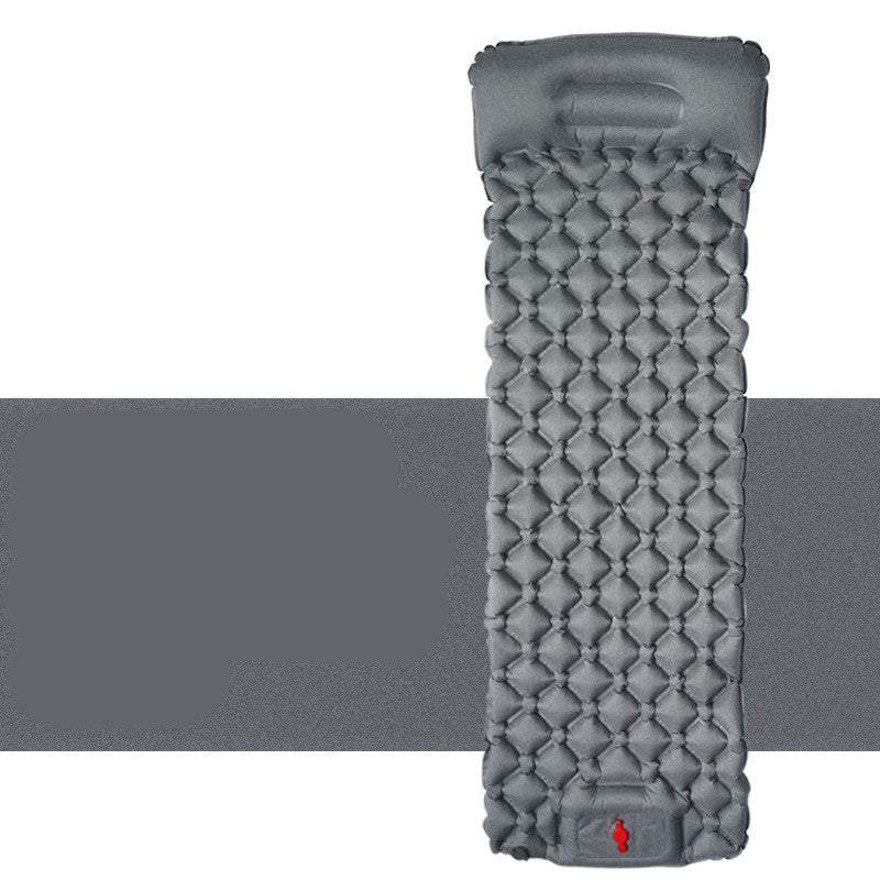 Flag Village Outdoor Sleeping Pad Camping Inflatable Mattress With Pillows Travel Mat Folding Bed Ultralight Air Cushion Hiking Trekking