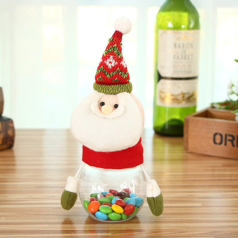 Flag Village Christmas Candy Jar Children Kids Storage Bottle Santa Bag Christmas Sweet Box Gift Chocolate Candy Box Natale Decorazioni