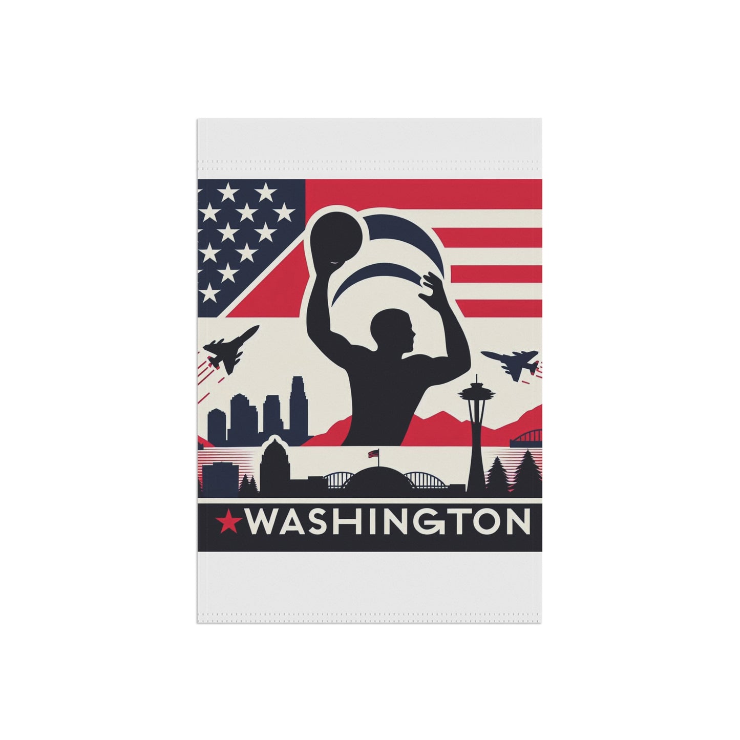 Flag Village Washington State Flag Sporting Garden & House Banner WA0003