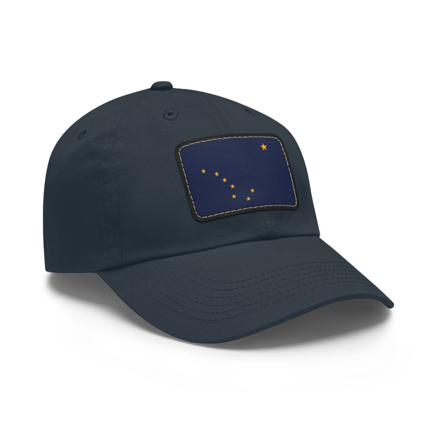 Flag Village USA Alaska State Flag Hat Cap with Leather Patch